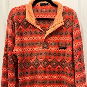 Southern Marsh Pisgah Aztec Pullover, Washed Red, M